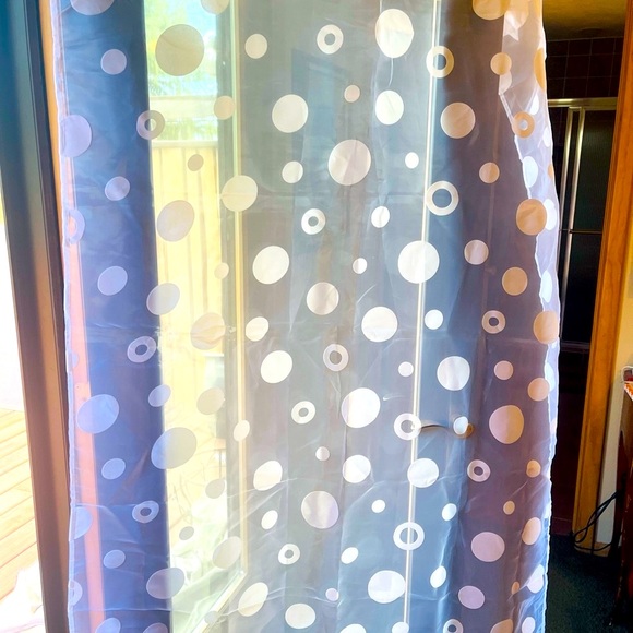 Your Zone Other - ❗️SALE❗️NWOT Sheer polka dot full length window panels